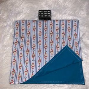 Lanz of Salsburg Vintage Flannel Crib Blanket